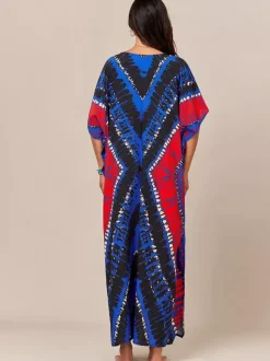 Maillots de bain de plage oversize à manches courtes et col en V style athlétique bleu foncé