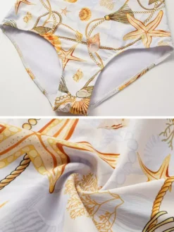 Maillots de bain Femme Ensemble Maillot de bain Jaune Sexy Drapé Sans Manches