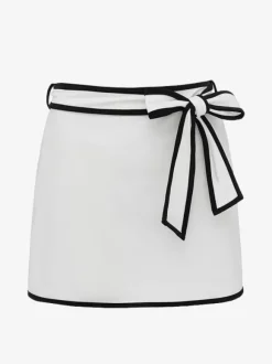 Maillots de bain paréos vêtements pour femmes ensemble maillot de bain blanc sexy à n艙uds col en V sans manches