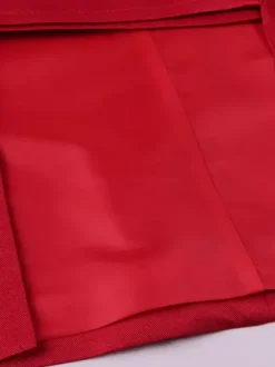 Manteau en polyester à manches longues et boutons élégants vintage rouge pour homme Bourgogne