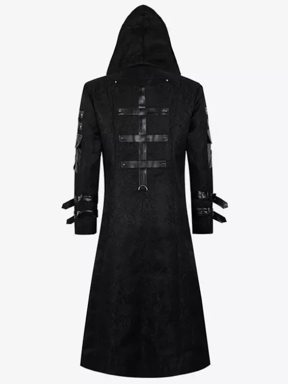 Manteau rouge vintage à manches longues pour homme Bourgogne