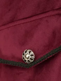 Manteau à boutons rétro bordeaux vintage pour homme Bourgogne