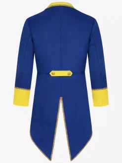 Manteau rouge vintage à boutons rétro et blocs de couleurs à manches longues en polyester pour homme