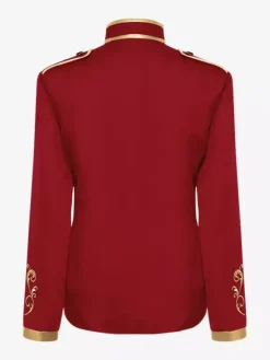 Manteau rétro steampunk violet pour homme col montant broderie fermeture éclair sur le devant manches longues style vintage