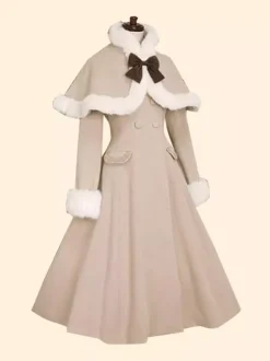 Manteau Sweet Lolita manteau manteau de manteau de papillon olive Olive synthétique Lolita Outwears Déguisements Halloween