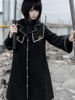 Manteaux Académiques Lolita Manteau Noir Veste