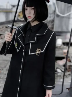 Manteaux Académiques Lolita Manteau Noir Veste
