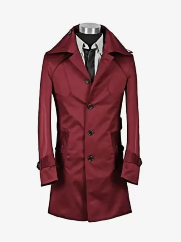 Manteaux Costume pour hommes Col rabattu Confortable Bordeaux Vintage