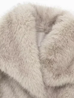 Manteaux en fausse fourrure Veste en fourrure écologique et confortable pour femme