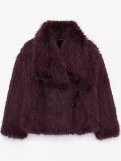 Manteaux en fausse fourrure Veste en fourrure écologique et confortable pour femme
