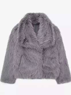 Manteaux en fausse fourrure Veste en fourrure écologique et confortable pour femme