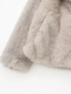 Manteaux en fausse fourrure Veste en fourrure écologique et confortable pour femme