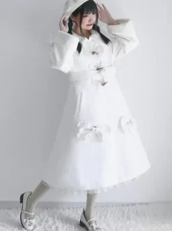 Manteaux Lolita de style ROCOCO Manteau bordeaux N艙uds Manteau Cape Polyester Automne Lolita Vêtements d'extérieur