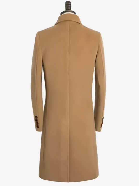 Manteaux Costume pour hommes Col rabattu Décontracté Camel Élégant