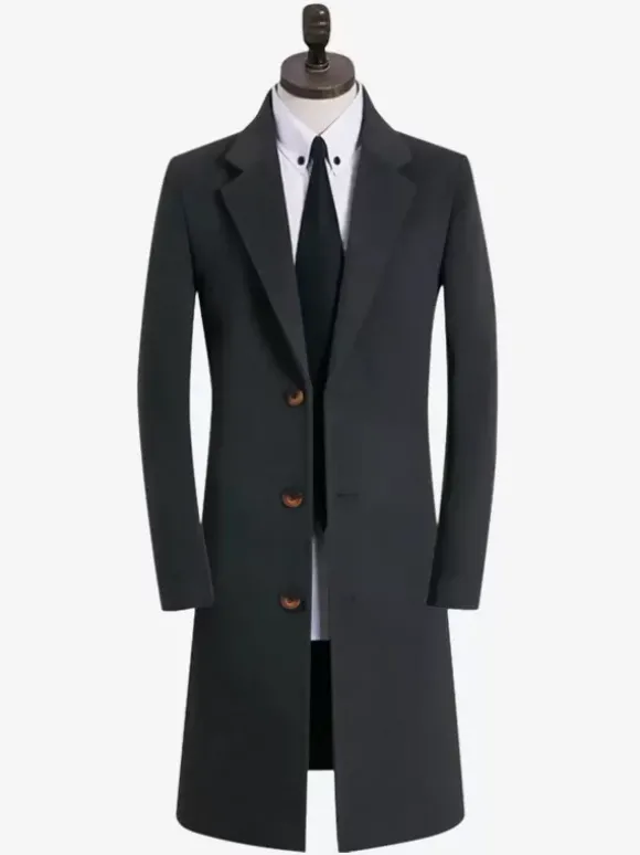 Manteaux Costume pour hommes Col rabattu Décontracté Camel Élégant