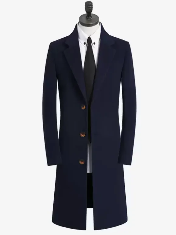Manteaux Costume pour hommes Col rabattu Décontracté Camel Élégant