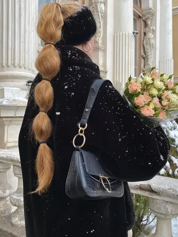 Manteaux en fausse fourrure Chic col rabattu veste longue d'hiver blanche pour femmes 2026