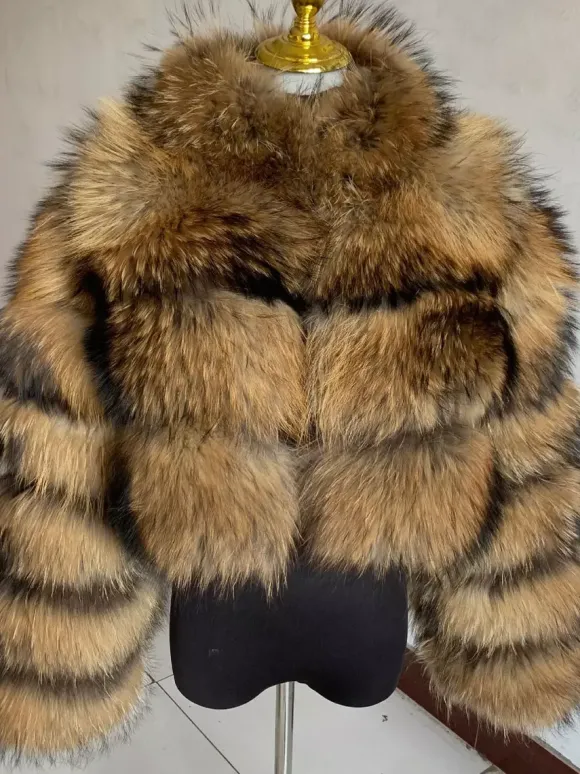 Manteaux en fausse fourrure veste courte en peluche écologique pour femme modèle hiver 2026