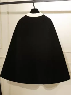 Manteaux gothiques Lolita Manteau rose N艙uds Bloc de couleur Manteau Polyester Hiver Lolita Vêtements d'extérieur