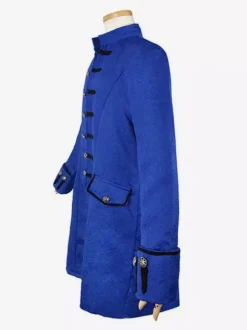Manteaux Vintage Blanc Boutons Costumes Jacquard Rétro Pour Homme