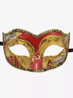 Masque De Carnaval Pour Adultes Accessoires De Costumes Cosplay Vintage De Mascarade En Plastique Noir Or Déguisement