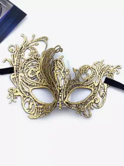 Masque Mascarade Masque Bandeau Pour Les Yeux Halloween Femme Dentelle Argent Fête