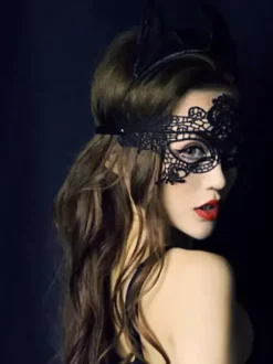 Masque Bandeau Des Yeux Sexy Noir Pour Femme