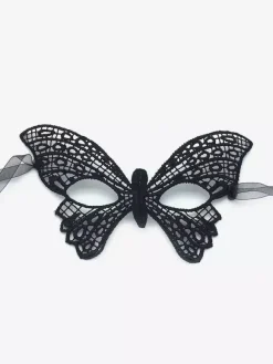 Masques De Mascarade En Dentelle Gris Foncé Pour Femme Bande Des Yeux