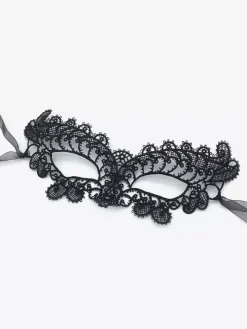 Masques De Mascarade En Dentelle Gris Foncé Pour Femme Bande Des Yeux