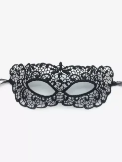 Masques De Mascarade En Dentelle Gris Foncé Pour Femme Bande Des Yeux
