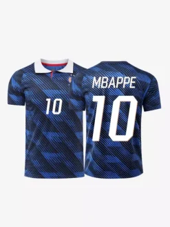 Mbappé 10 Olise11 Dembélé 7 2026 Équipe de France de Football Maillot Haut Manches Courtes Chemise Grande Taille