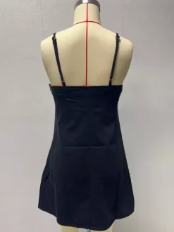 Mini-robe nuisette en jean à découpes pour femme 2026