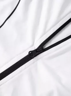 Mini-robe zippée sans manches à col montant pour femme 2026