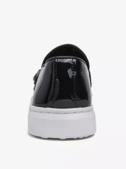 Mocassins à double bride pour hommes chaussures décontractées et confortables en cuir verni chaussures de marche plates et confortables mocassins Penny baskets chaussures habillées