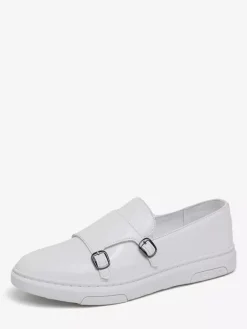 Mocassins à double bride pour hommes chaussures décontractées et confortables en cuir verni chaussures de marche plates et confortables mocassins Penny baskets chaussures habillées