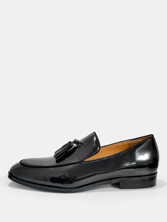 Mocassins à enfiler en cuir à pompons pour hommes chaussures décontractées antidérapantes légères formelles mode affaires fête mariage bal de promo