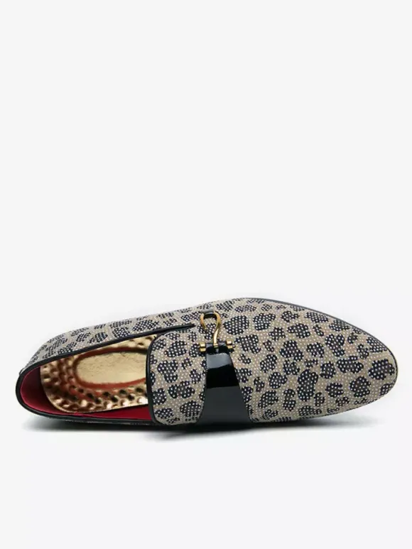 Mocassins à enfiler pour hommes chaussures tendance respirantes blanches à perles pour tenues de soirée et de loisirs