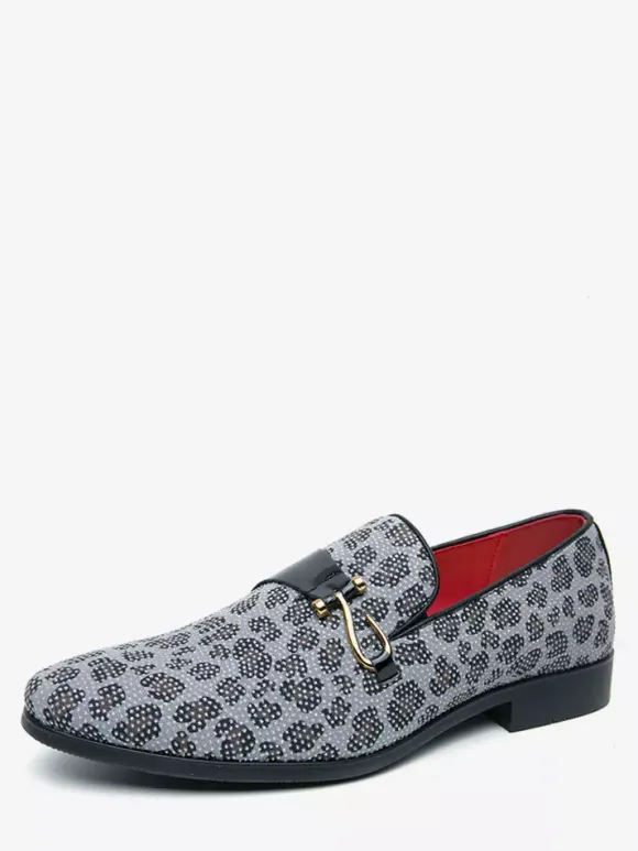 Mocassins à enfiler pour hommes chaussures tendance respirantes blanches à perles pour tenues de soirée et de loisirs