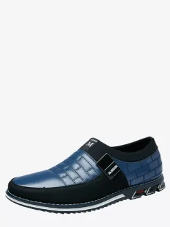 Mocassins à enfiler pour hommes chaussures Oxford à pointes chaussures habillées en cuir et daim