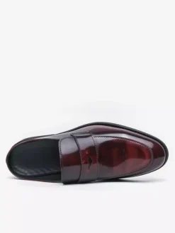Mocassins à enfiler pour hommes chaussures en cuir respirantes style mocassins à la mode chaussures décontractées pour fêtes et activités en plein air