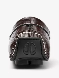 Mocassins à mors pour homme chaussures de pont en cuir à enfiler