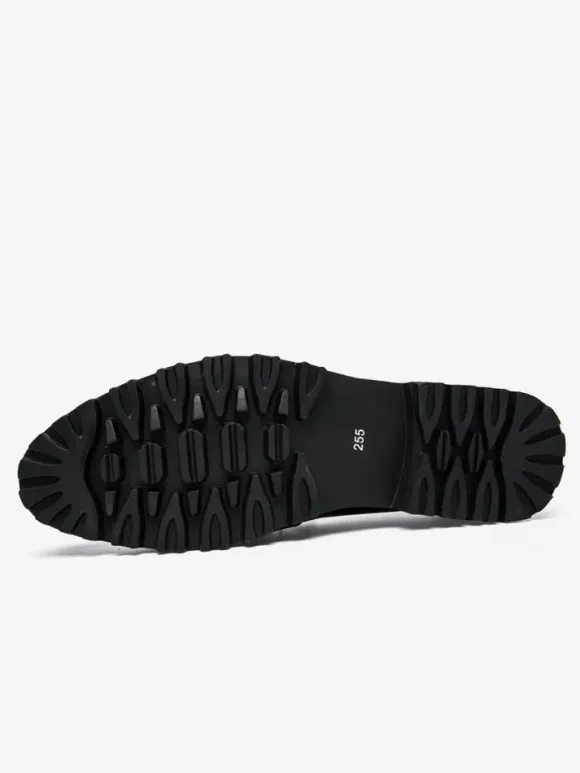 Mocassins à mors pour homme chaussures épaisses vernies antidérapantes