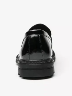 Mocassins à mors pour hommes chaussures à enfiler en cuir à bout rond épais