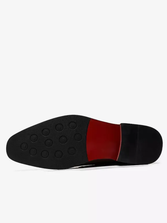 Mocassins à pampilles pour hommes chaussures basses à talons moyens et à enfiler