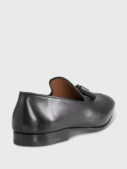 Mocassins à pampilles pour hommes chaussures de mariage à enfiler en polyester motif artistique