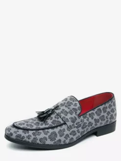 Mocassins à pampilles pour hommes chaussures à enfiler style Penny décoration mode respirant perles blanches tenue de soirée chaussures décontractées