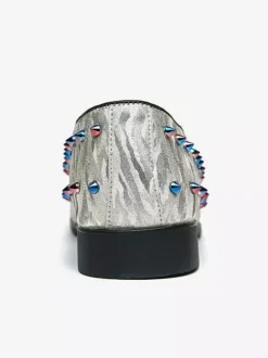Mocassins à rivets pour hommes à enfiler à bout pointu en cuir végétalien clous décoratifs antidérapants à talon carré décontractés