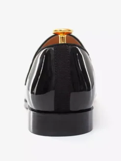 Mocassins Chaussures de Mariage Soirée hommes avec dessus en PU verni