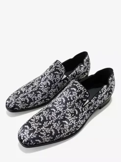 Mocassins de bal pour hommes bout carré chaussures habillées à enfiler