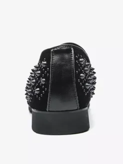 Mocassins en cuir à strass pour homme confortables à enfiler classiques pointus pour smoking soirée bal mariage